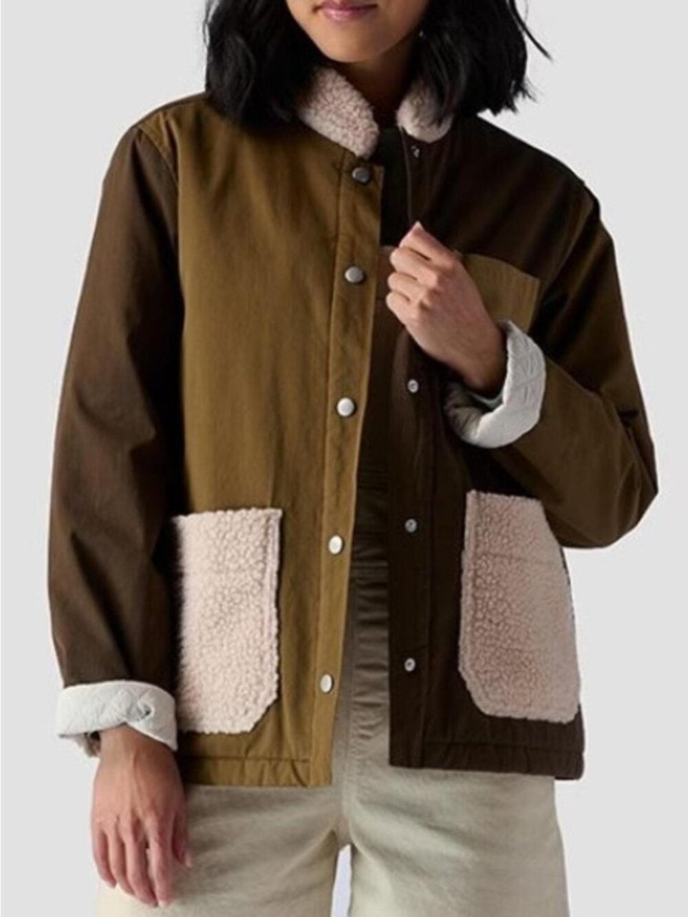 Backcountry Patchwork Sherpa Barn Jacket